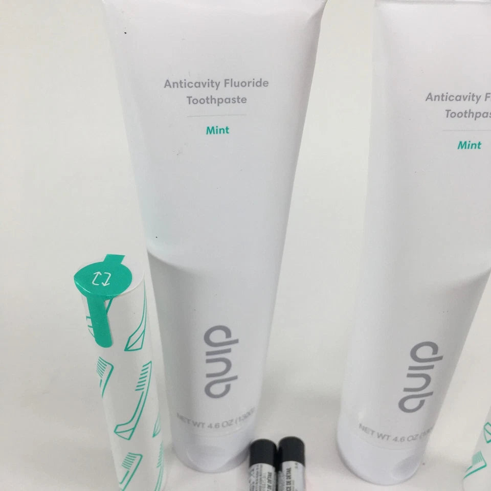 Quip Toothpaste And Toothbrush Replacement Heads 4.6 oz (Lot of 2)